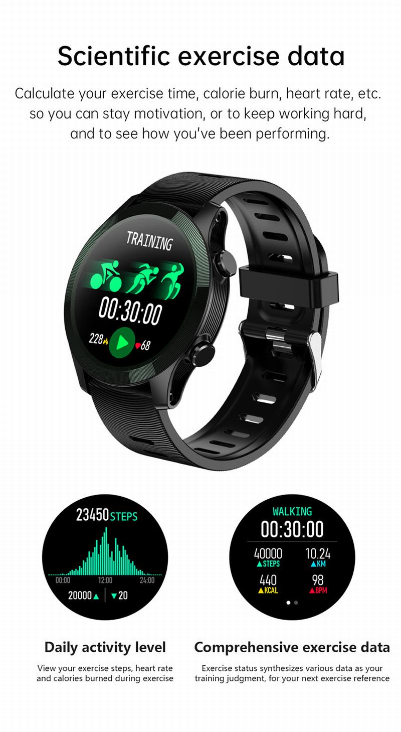 MRP-5 Da Fit APP Phone Calling Smart Watch with Rotate Button
